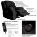 Poltrona do Papai Reclinável Elétrica com Massagem e USB Magnum PU Sintético Preto G23 - Gran Belo