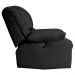 Poltrona do Papai Reclinável Elétrica com Massagem e USB Magnum PU Sintético Preto G23 - Gran Belo