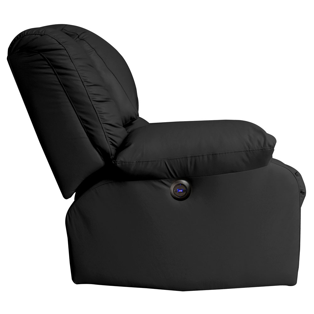 Poltrona do Papai Reclinável Elétrica com Massagem e USB Magnum PU Sintético Preto G23 - Gran Belo