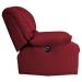 Poltrona do Papai Reclinável Elétrica com Massagem e USB Magnum PU Sintético Vermelho G23 - Gran Belo