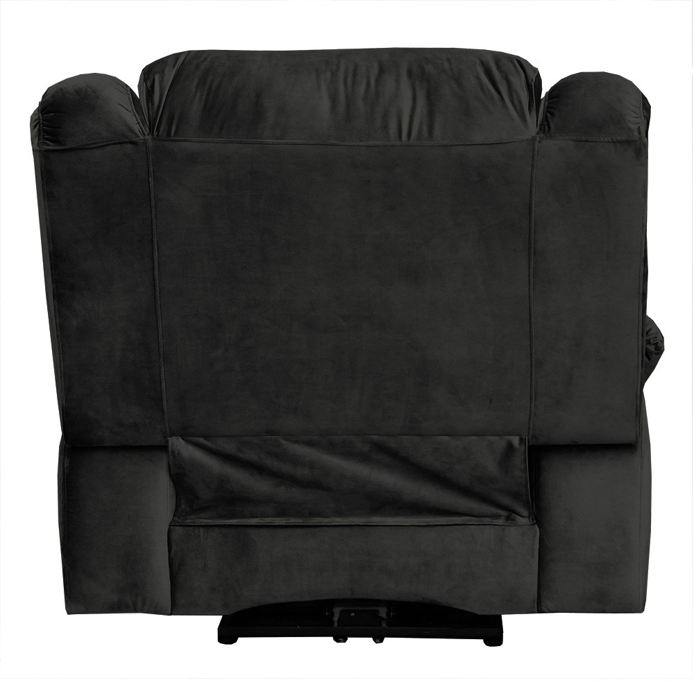Poltrona do Papai Reclinável Elétrica com Massagem e USB Magnum Veludo Marrom G23 - Gran Belo