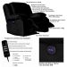 Poltrona do Papai Reclinável Elétrica com Massagem e USB Magnum Veludo Preto G23 - Gran Belo