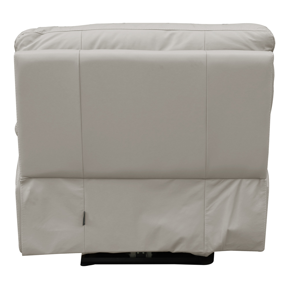Poltrona do Papai Reclinável Elétrico Asmará Power Touch Couro Off White G43 - Gran Belo
