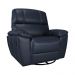 Poltrona do Papai Reclinável Giratória Armênia Glider Mecânico Couro Azul G40 - Gran Belo