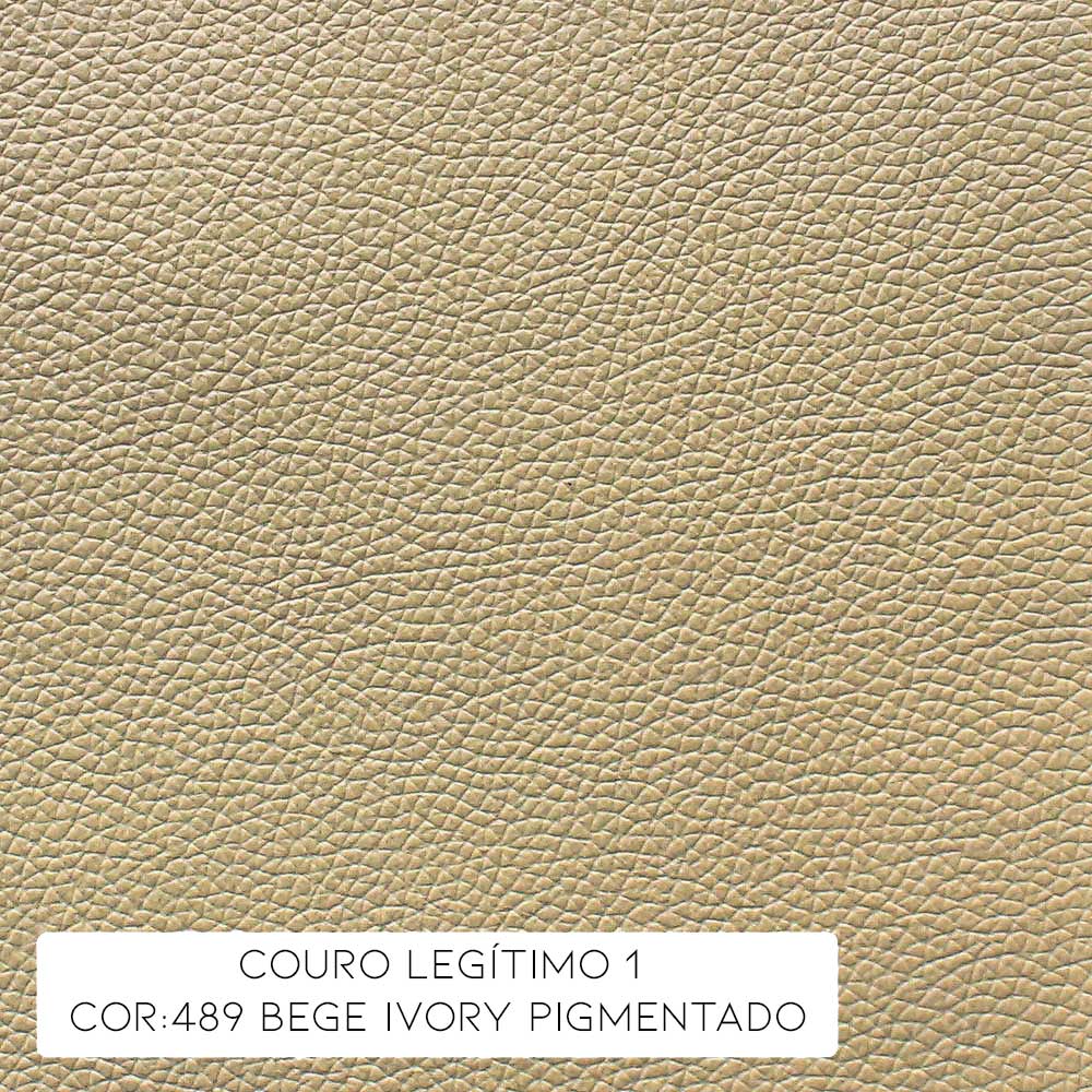 Poltrona do Papai Reclinável Giratória Armênia Glider Mecânico Couro Bege - Gran Belo