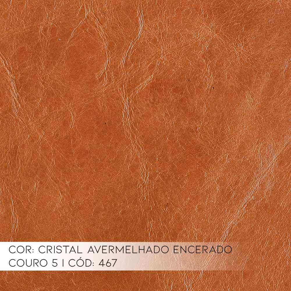 Poltrona do Papai Reclinável Giratória Armênia Glider Mecânico Couro Caramelo - Gran Belo