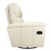 Poltrona do Papai Reclinável Giratória Armênia Glider Mecânico Couro Off White G40 - Gran Belo