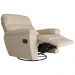 Poltrona do Papai Reclinável Giratória Armênia Glider Mecânico Couro Off White G40 - Gran Belo