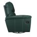 Poltrona do Papai Reclinável Giratória Armênia Glider Mecânico Couro Verde G40 - Gran Belo