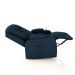 Poltrona do Papai Reclinável Giratória e Balanço Sala de Cinema Crihs Manual Glider PU Azul G23 - Gran Belo