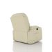 Poltrona do Papai Reclinável Giratória e Balanço Sala de Cinema Crihs Manual Glider PU Bege G23 - Gran Belo