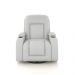 Poltrona do Papai Reclinável Giratória e Balanço Sala de Cinema Crihs Manual Glider PU Branco G23 - Gran Belo