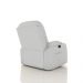 Poltrona do Papai Reclinável Giratória e Balanço Sala de Cinema Crihs Manual Glider PU Branco G23 - Gran Belo