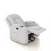Poltrona do Papai Reclinável Giratória e Balanço Sala de Cinema Crihs Manual Glider PU Branco G23 - Gran Belo