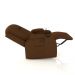 Poltrona do Papai Reclinável Giratória e Balanço Sala de Cinema Crihs Manual Glider PU Caramelo G23 - Gran Belo