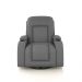 Poltrona do Papai Reclinável Giratória e Balanço Sala de Cinema Crihs Manual Glider PU Cinza G23 - Gran Belo