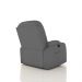 Poltrona do Papai Reclinável Giratória e Balanço Sala de Cinema Crihs Manual Glider PU Cinza G23 - Gran Belo