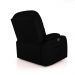 Poltrona do Papai Reclinável Giratória e Balanço Sala de Cinema Crihs Manual Glider PU Preto Brilho G23 - Gran Belo