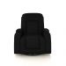 Poltrona do Papai Reclinável Giratória e Balanço Sala de Cinema Crihs Manual Glider PU Preto G23 - Gran Belo