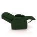 Poltrona do Papai Reclinável Giratória e Balanço Sala de Cinema Crihs Manual Glider PU Verde G23 - Gran Belo