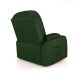Poltrona do Papai Reclinável Giratória e Balanço Sala de Cinema Crihs Manual Glider PU Verde G23 - Gran Belo