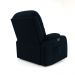Poltrona do Papai Reclinável Giratória e Balanço Sala de Cinema Crihs Manual Glider Veludo Azul G23 - Gran Belo