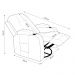 Poltrona do Papai Reclinável Giratória e Balanço Sala de Cinema Crihs Manual Glider Veludo Castor G23 - Gran Belo