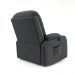 Poltrona do Papai Reclinável Giratória e Balanço Sala de Cinema Crihs Manual Glider Veludo Cinza G23 - Gran Belo