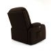 Poltrona do Papai Reclinável Giratória e Balanço Sala de Cinema Crihs Manual Glider Veludo Marrom G23 - Gran Belo