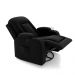 Poltrona do Papai Reclinável Giratória e Balanço Sala de Cinema Crihs Manual Glider Veludo Preto G23 - Gran Belo
