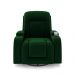 Poltrona do Papai Reclinável Giratória e Balanço Sala de Cinema Crihs Manual Glider Veludo Verde Esmeralda G23 - Gran Belo