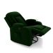 Poltrona do Papai Reclinável Giratória e Balanço Sala de Cinema Crihs Manual Glider Veludo Verde Esmeralda G23 - Gran Belo
