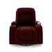 Poltrona do Papai Reclinável Giratória e Balanço Sala de Cinema Crihs Manual Glider Veludo Vinho G23 - Gran Belo