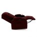 Poltrona do Papai Reclinável Giratória e Balanço Sala de Cinema Crihs Manual Glider Veludo Vinho G23 - Gran Belo