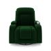Poltrona do Papai Reclinável Giratória e Balanço Sala de Cinema Crihs com Massagem e Aquecimento Veludo Verde Esmeralda G23 - Gran Belo