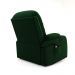 Poltrona do Papai Reclinável Giratória e Balanço Sala de Cinema Crihs com Massagem e Aquecimento Veludo Verde Esmeralda G23 - Gran Belo