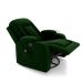 Poltrona do Papai Reclinável Giratória e Balanço Sala de Cinema Crihs com Massagem e Aquecimento Veludo Verde Esmeralda G23 - Gran Belo