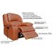 Poltrona do Papai Reclinável Manual Magnum PU Sintético Caramelo G23 - Gran Belo