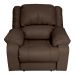 Poltrona do Papai Reclinável Manual Magnum PU Sintético Marrom Fosco G23 - Gran Belo