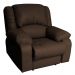 Poltrona do Papai Reclinável Manual Magnum PU Sintético Marrom Fosco G23 - Gran Belo