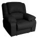 Poltrona do Papai Reclinável Manual Magnum PU Sintético Preto G23 - Gran Belo
