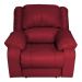 Poltrona do Papai Reclinável Manual Magnum PU Sintético Vermelho G23 - Gran Belo