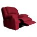 Poltrona do Papai Reclinável Manual Magnum PU Sintético Vermelho G23 - Gran Belo