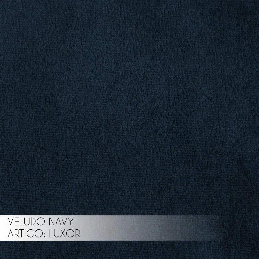 Poltrona do Papai Reclinável Manual Magnum Veludo Azul Clássico G23 - Gran Belo