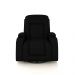Poltrona do Papai Reclinável Massagem e Aquecimento Austin Botão Elétrico Giratória Balanço USB PU Preto G31 - Gran Belo