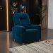 Poltrona do Papai Reclinável Pequim Veludo Azul Marinho G23 - Gran Belo