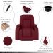 Poltrona do Papai Reclinável Sala de Cinema Crihs Elétrica Lift Elevação PU Vermelho G23 - Gran Belo