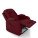 Poltrona do Papai Reclinável Sala de Cinema Crihs LIFT com Massagem e Aquecimento PU Vermelho G23 - Gran Belo