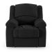 Poltrona do Papai Reclinável Sala de Cinema Madrid Controle Power Elétrico USB PU Preto  G23