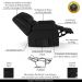 Poltrona do Papai Reclinável Sala de Cinema Madrid Controle Power Elétrico USB PU Preto  G23